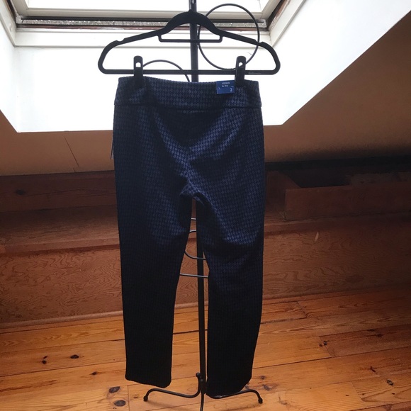 Crown & Ivy Navy Black Velvet Work Pants, NWT, 2 - Picture 2 of 13